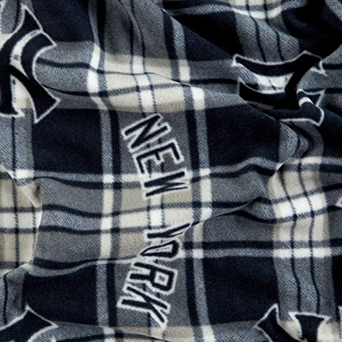 Fabric Traditions MLB Fleece New York Yankees Paid Navy/White Fabr...