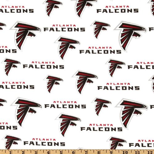 Fabric Traditions NFL Cotton Broadcloth Atlanta Falcons White Fabr...