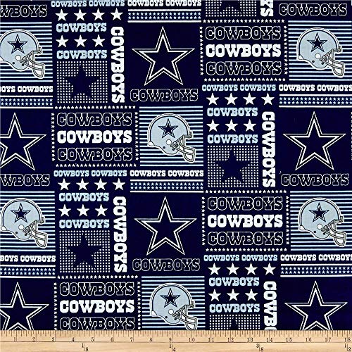 Fabric Traditions NFL Cotton Broadcloth Dallas Cowboys Patchwork B...