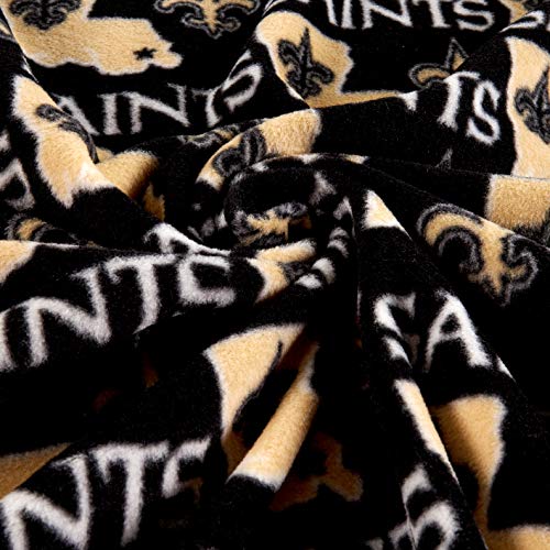 Fabric Traditions NFL Fleece New Orleans Saints, Black