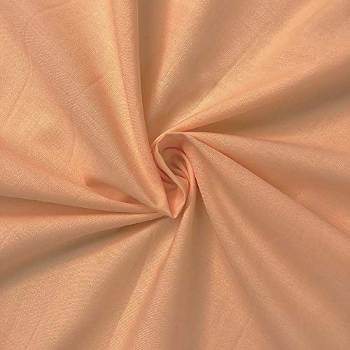 Cotton Polyester Broadcloth Fabric Apparel 45 5 Yard, Peach