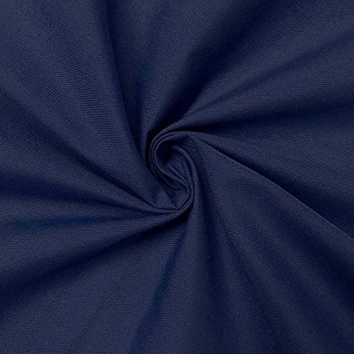 Cotton Polyester Broadcloth Fabric Apparel 45 5 Yard, Royal Blue