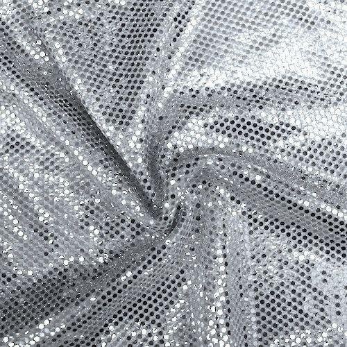 Faux Sequin Knit Fabric Shiny Dot Confetti for Sewing Costumes App...