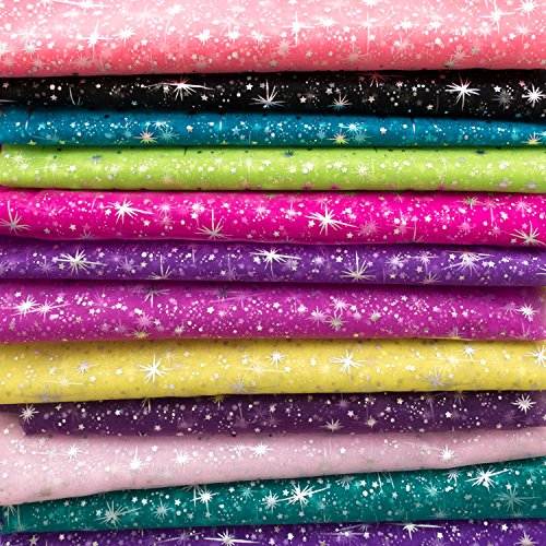 Star Bursts Sheer Organza 58 Inch Wide Fabric by the Yard F.E. W...