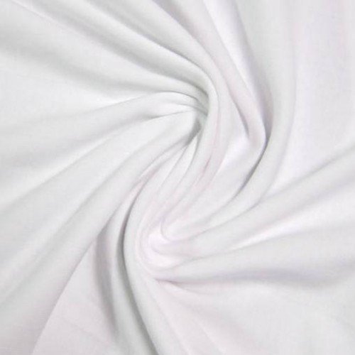 FabricLA Cotton Spandex Jersey Fabric 10 oz - White - 2 Yards