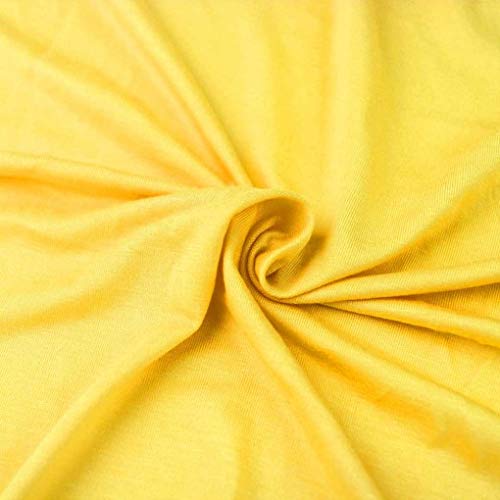 FabricLA Cotton Spandex Jersey Fabric 12 oz - Solid Colors 1 Yard...