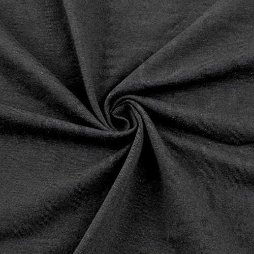 FabricLA Cotton Spandex Jersey Fabric 12 oz - Solid Colors 2 Yard...