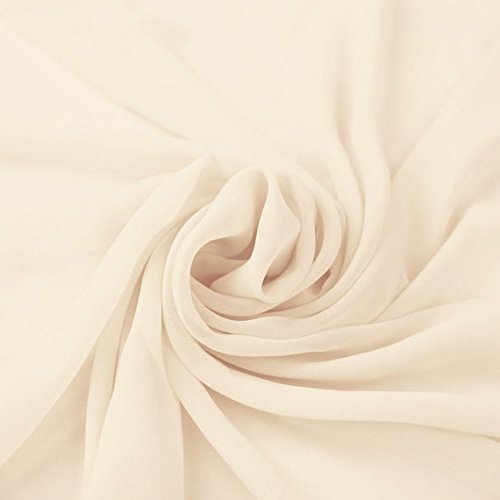 Hi Multi Chiffon Fabric 5 Yards Ivory