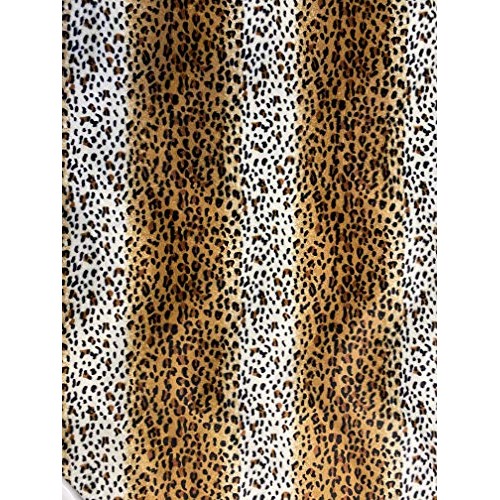 Velboa S-Wave Fabric Short Pile Faux Print - 60 W Cheetah, 1 Yard