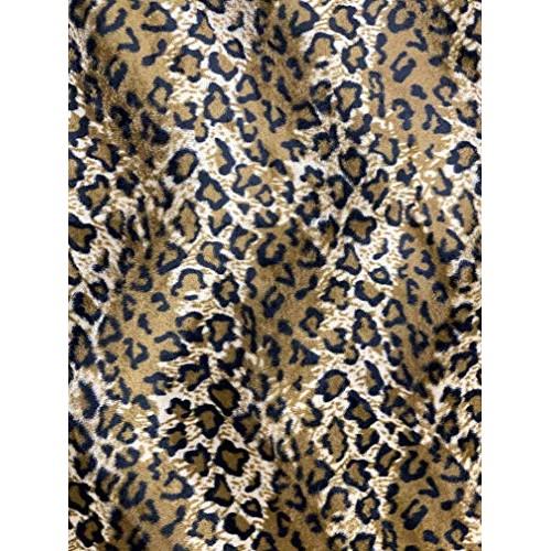 Velboa S-Wave Fabric Short Pile Faux Print - 60 W Jaguar, 1 Yard