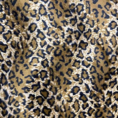 Velboa S-Wave Fabric Short Pile Faux Print - 60 W Jaguar, 1 Yard