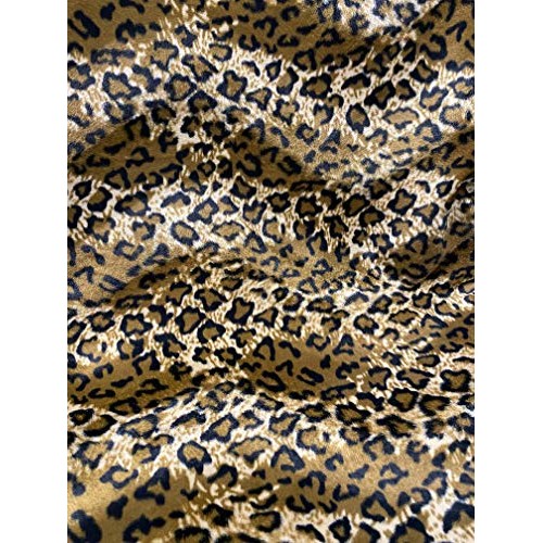 Velboa S-Wave Fabric Short Pile Faux Print - 60 W Jaguar, 1 Yard