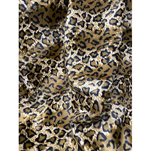 Velboa S-Wave Fabric Short Pile Faux Print - 60 W Jaguar, 1 Yard