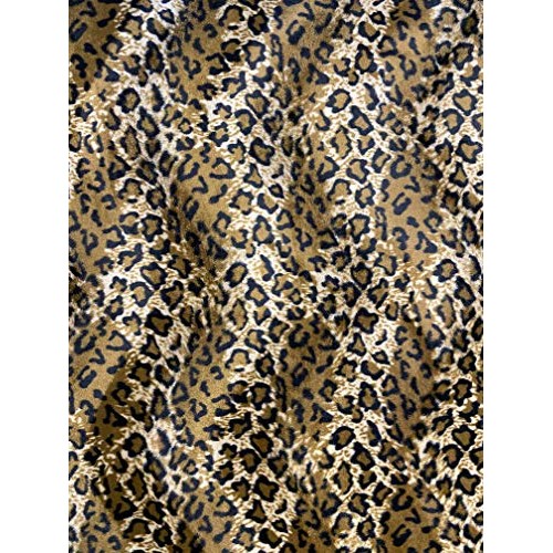 Velboa S-Wave Fabric Short Pile Faux Print - 60 W Jaguar, 1 Yard