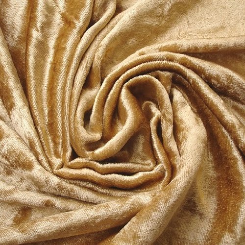 56 Wide Gold Velvet Fabric By the Yard