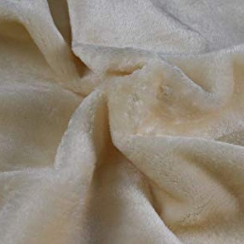 FABRICS-CITY Wool White Faux Fur Rabbit Imitation Soft Fabric Mate...