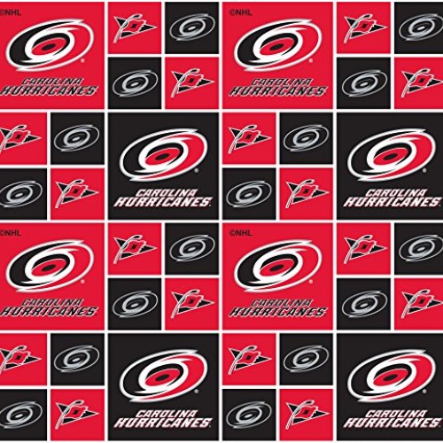 Carolina Hurricanes Cotton Fabric W/Classic Geometric Design-Sold ...