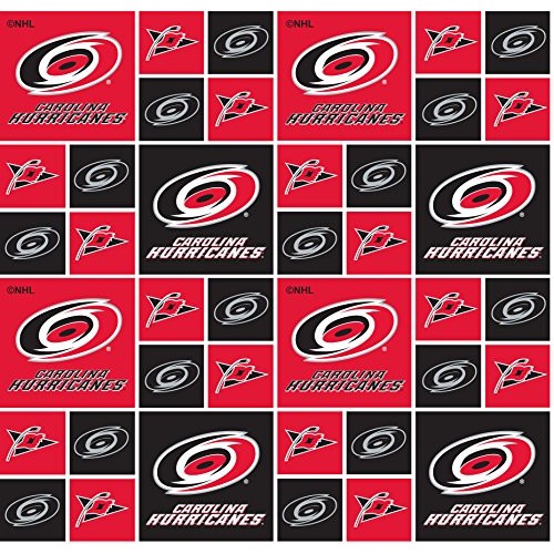 Carolina Hurricanes Cotton Fabric W/Classic Geometric Design-Sold ...