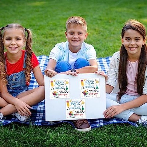 FaCraft 36PCS Back to School Stickers Labels 4 Back to School Dec...