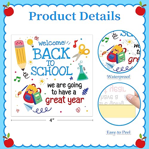 FaCraft 36PCS Back to School Stickers Labels 4 Back to School Dec...