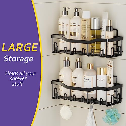 FAFOOU Shower Caddy Shower Organizer 5 Pack Adhesive Shower Shelve...