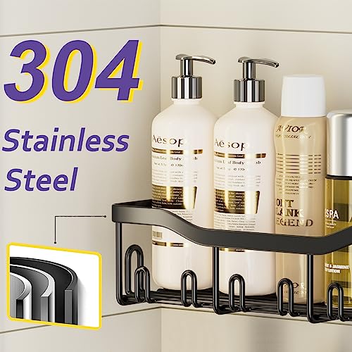FAFOOU Shower Caddy Shower Organizer 5 Pack Adhesive Shower Shelve...