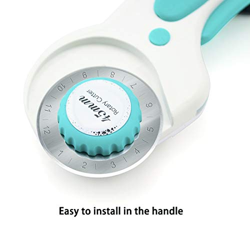Fahung 10 Pack Rotary Cutter Blades 45mm Compatible with Fiskars/O...