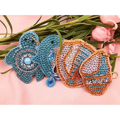 Diamond Painting Keychain, Full Drill DIY 5D Diamond Painting Pend...