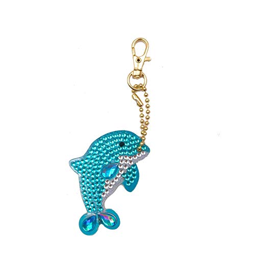 Diamond Painting Keychain, Full Drill DIY 5D Diamond Painting Pend...