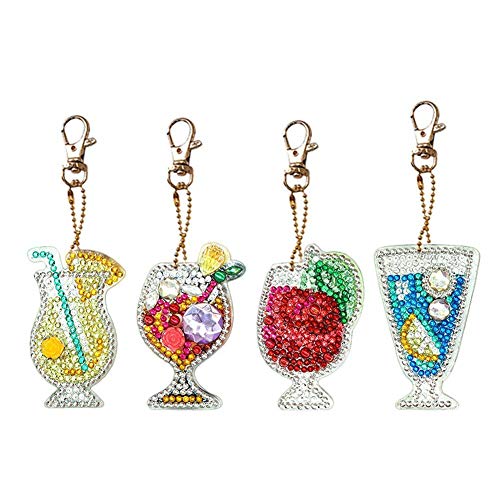 Key Chain Set Diamond Painting DIY Kits for Adults KidsEasy DIY To...