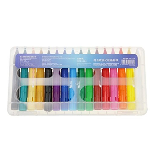 Face Body Paint Crayons Painting Fun Sticks Set 16 Colors Professi...