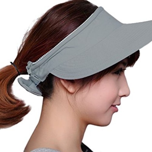 Womens 2in1 Wide Brim Summer Folding Anti-UV Golf Tennis Sun Visor...