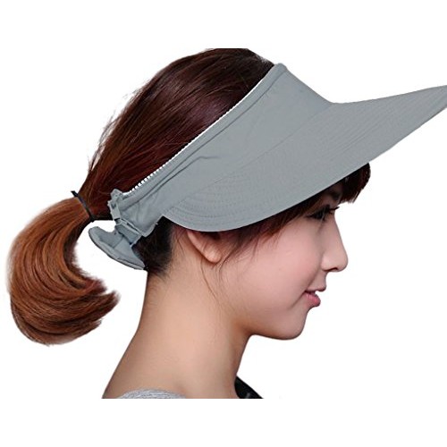 Womens 2in1 Wide Brim Summer Folding Anti-UV Golf Tennis Sun Visor...