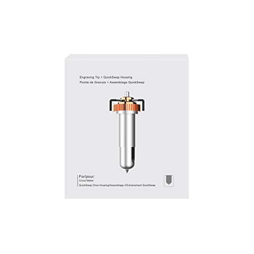 Replacement QuickSwap Engraving Tip + Housing,Silver for Cricut Ma...