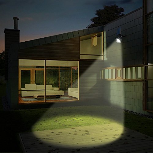 FALOVE Solar Spot Lights Outdoor, 180°Adjustable Auto On/Off Flag ...