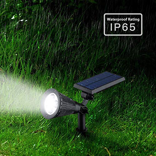 FALOVE Solar Spot Lights Outdoor, 180°Adjustable Auto On/Off Flag ...