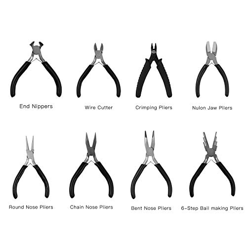 Faluckyy Jewelry Pliers, 8pcs Jewelry Making Pliers Tools Micro Je...