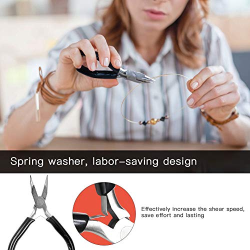 Faluckyy Jewelry Pliers, 8pcs Jewelry Making Pliers Tools Micro Je...
