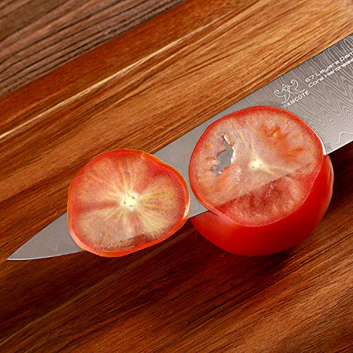 FAMCÜTE 8 Chefs Knife, Made of 67 Layers Damascus w/Octago Indon...