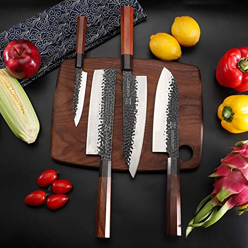 FAMCÜTE 8 Inch Professional Japanese Chef Knife, 3 Layer 9CR18MOV ...