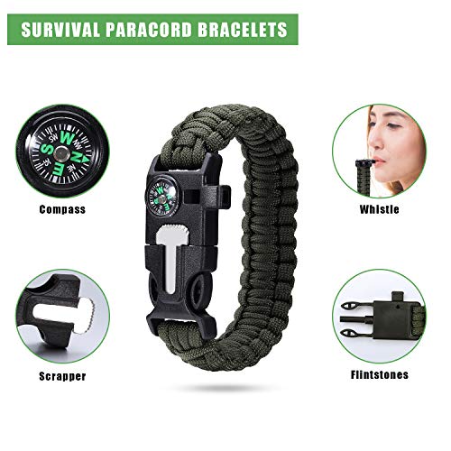 25 in 1 Survival Gear Kit, Famistar Emergency Survival Gear and Eq...
