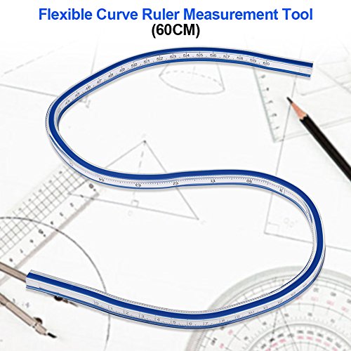 FAMKIT Flexible Curve Ruler for Drawing, Painting, Graphic and Gar...