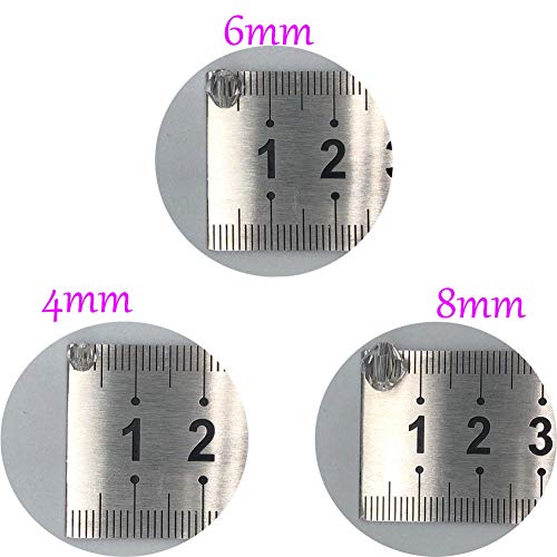 FAMLEAF 200 Pcs Crystal Glass Beads,4mm Crystal Bicone Beads,Facet...