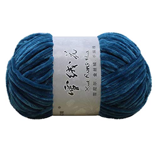 Fan-Ling 1PCS 100G Gold Velvet Chenille Medium Thick Wool Thread D...