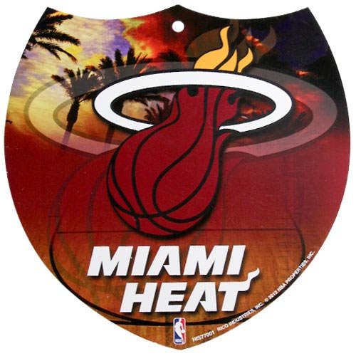 Football Fanatics NBA Miami Heat 8 x 8 Plastic Shield Sign