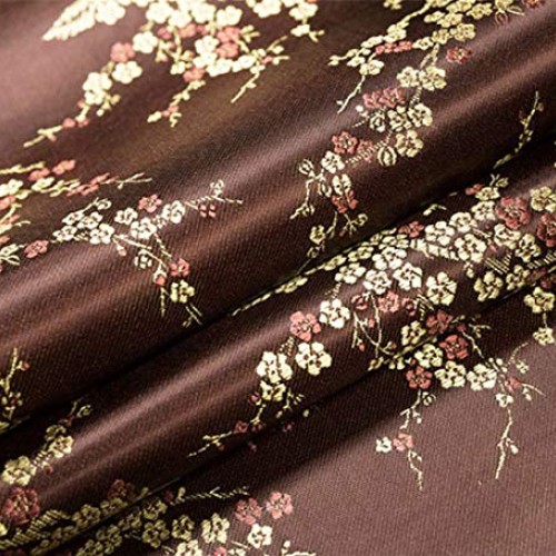 Vintage Fabric Chinese Style Brocade Satin Jacquard Fabric for Sew...