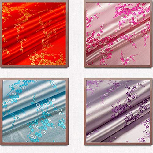Vintage Fabric Chinese Style Brocade Satin Jacquard Fabric for Sew...