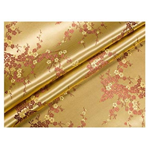 Vintage Fabric Chinese Style Brocade Satin Jacquard Fabric for Sew...