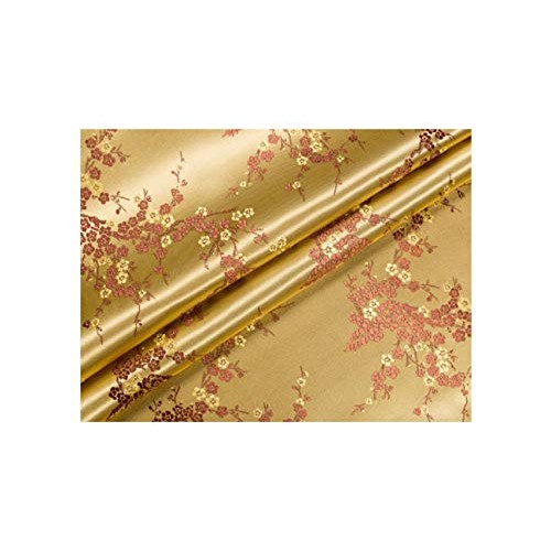 Vintage Fabric Chinese Style Brocade Satin Jacquard Fabric for Sew...