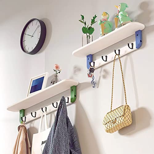 FANCY NOVA 12pcs Wall Mounted Hooks, Metal Coat Hanger Hooks for W...